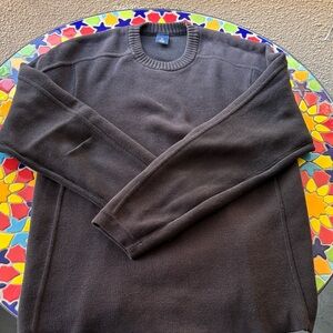 GAP Men's Black Crewneck Sweater with ribon detail front/back